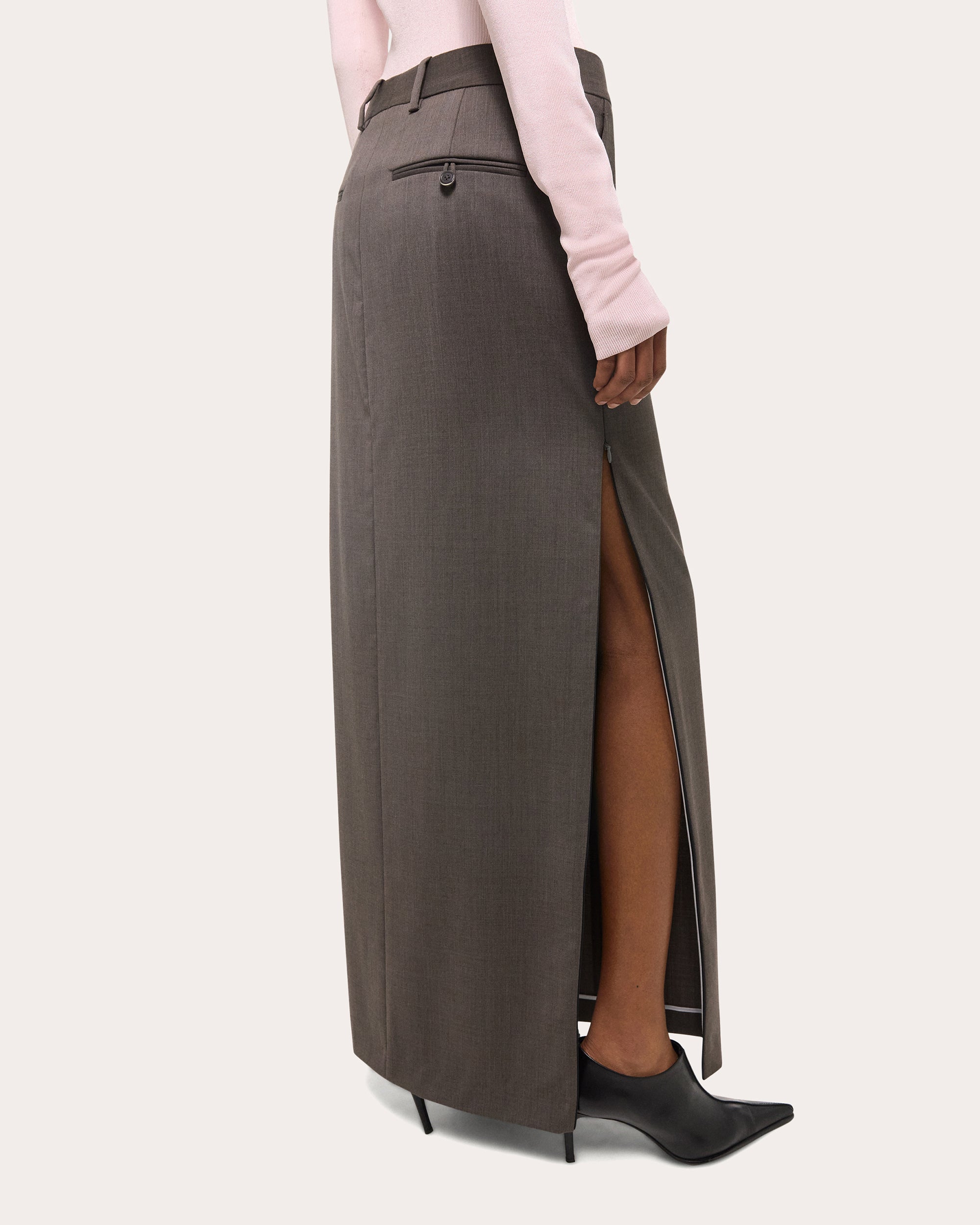 Zip Maxi Skirt