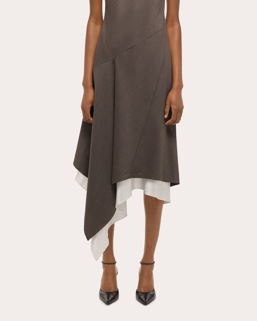 Scarf-Hem Dress