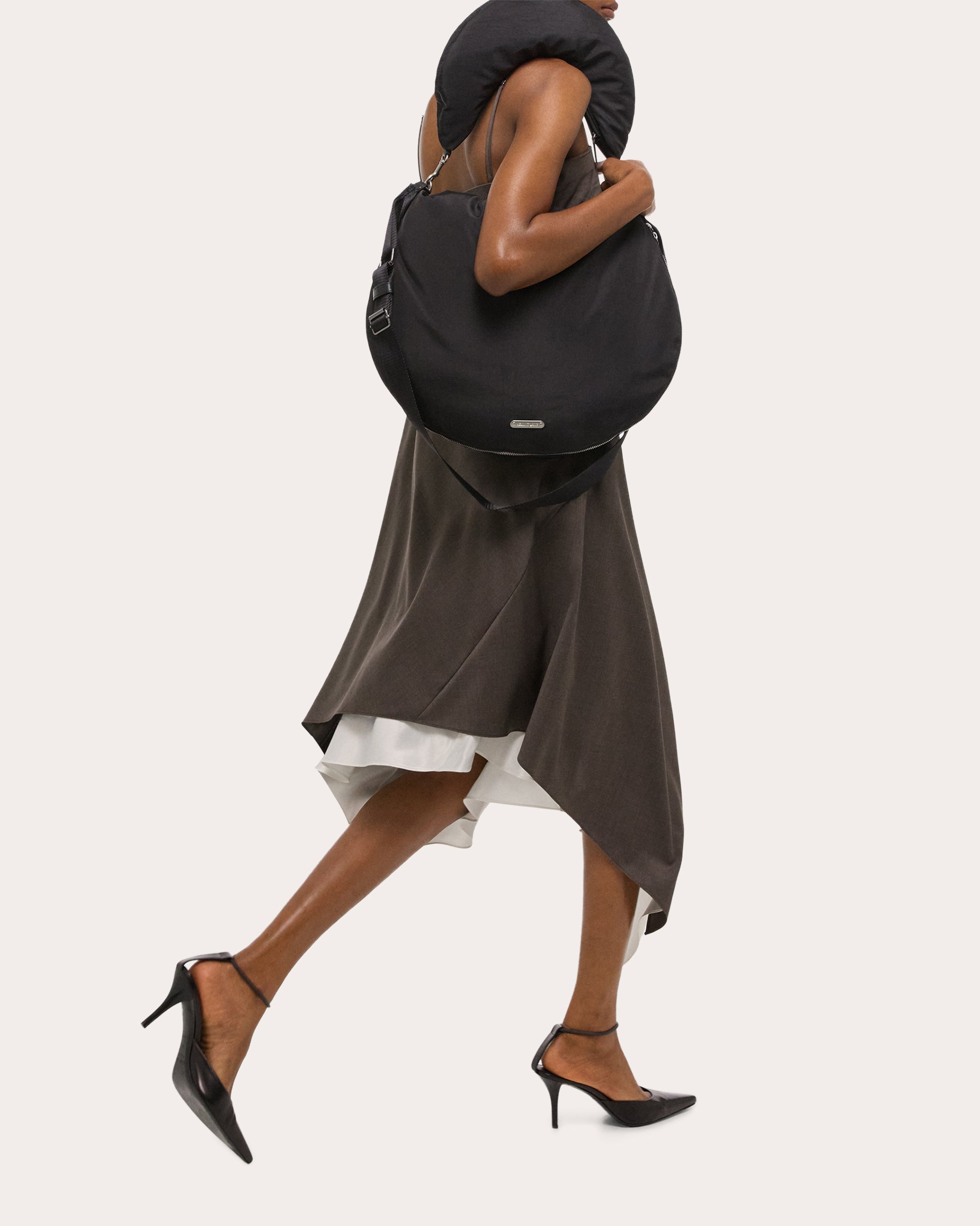 Scarf-Hem Dress