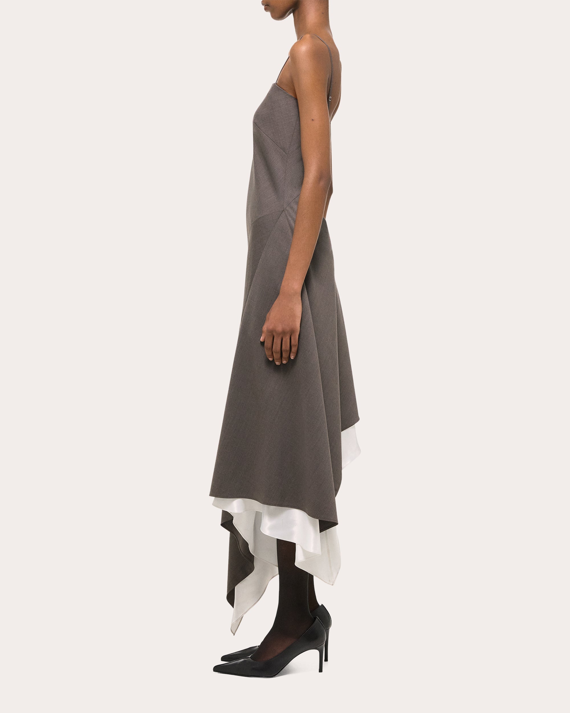 Scarf-Hem Dress