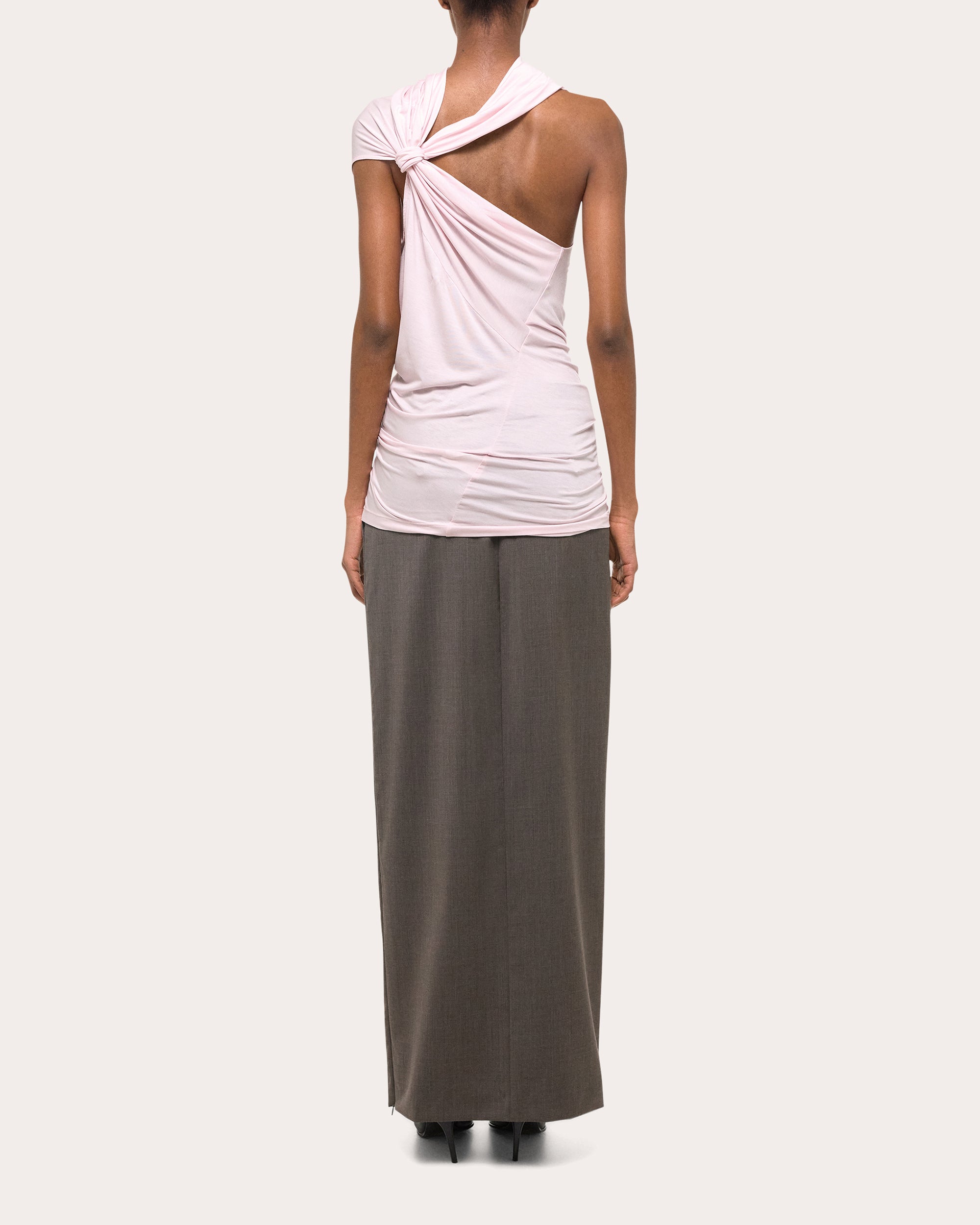 Asymmetric Stretch-Jersey Top