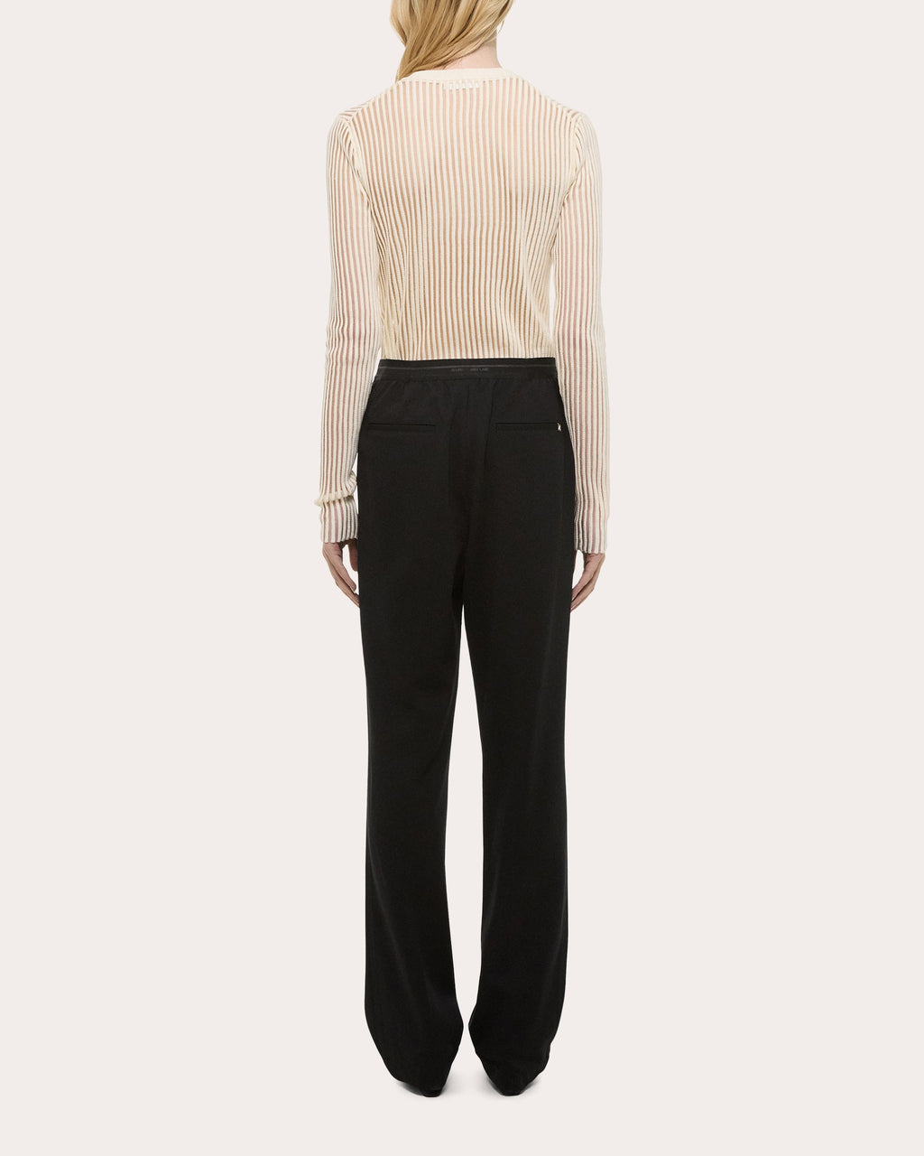 Straight-Leg Ponte Knit Car Pants
