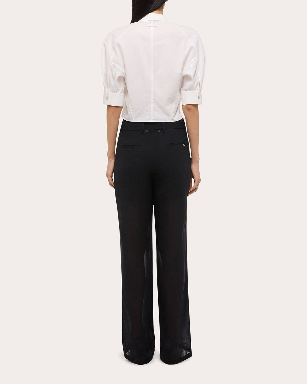 Cropped Cotton-Poplin Shirt