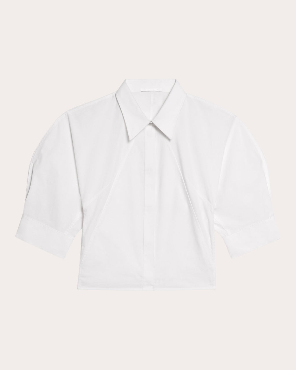 Cropped Cotton-Poplin Shirt