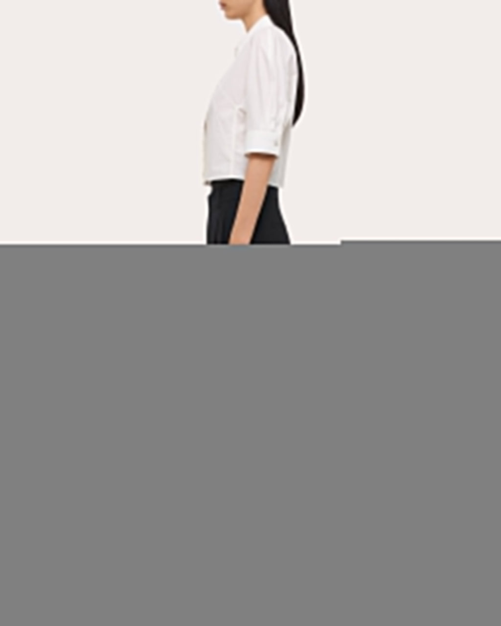 Cropped Cotton-Poplin Shirt
