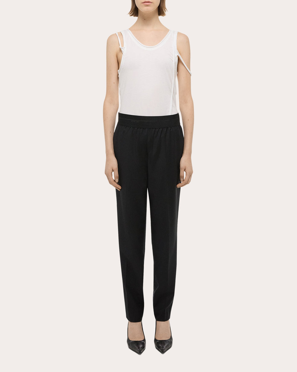 Tapered Wool-Twill Pants
