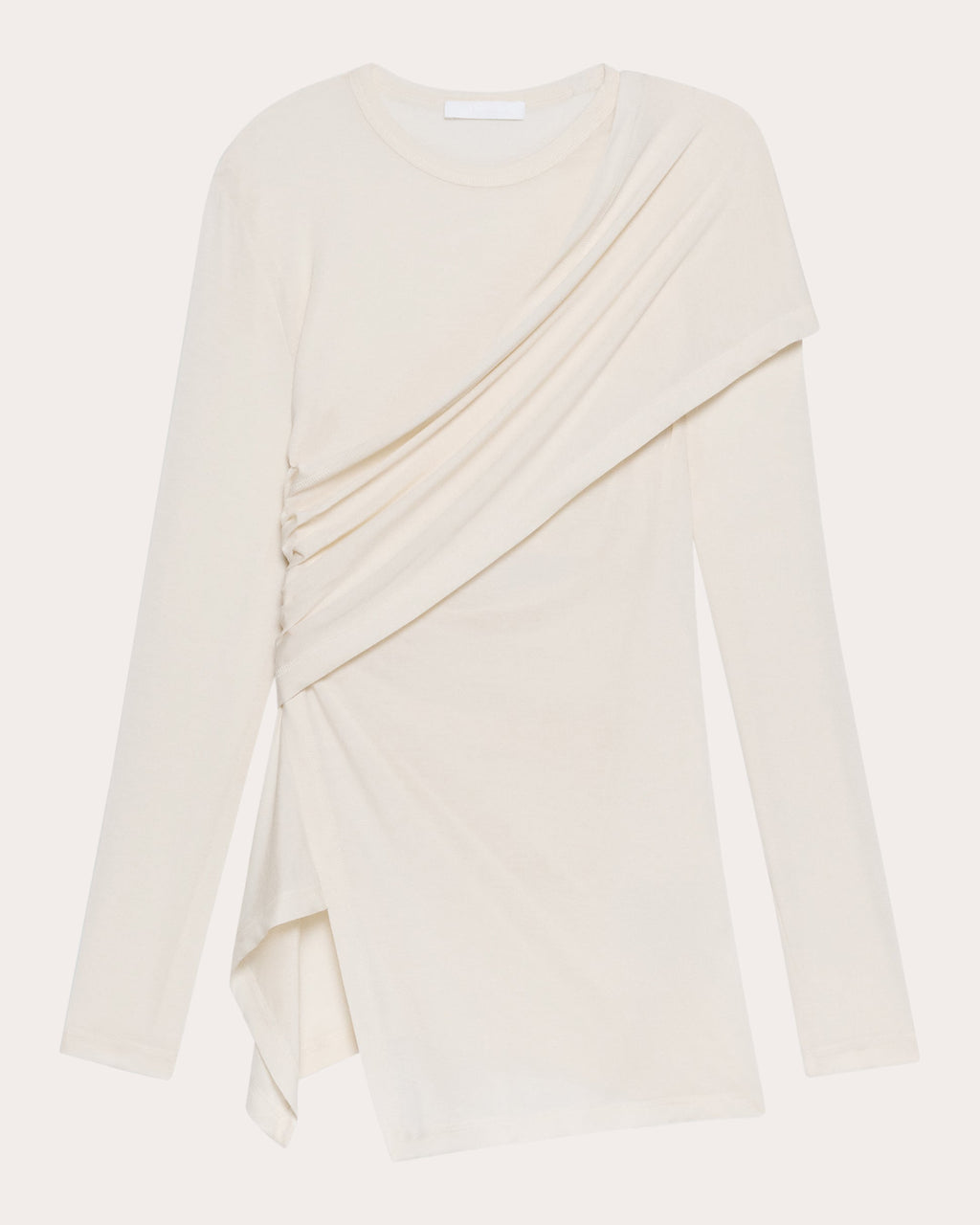 Protection Asymmetric Draped Jersey Top