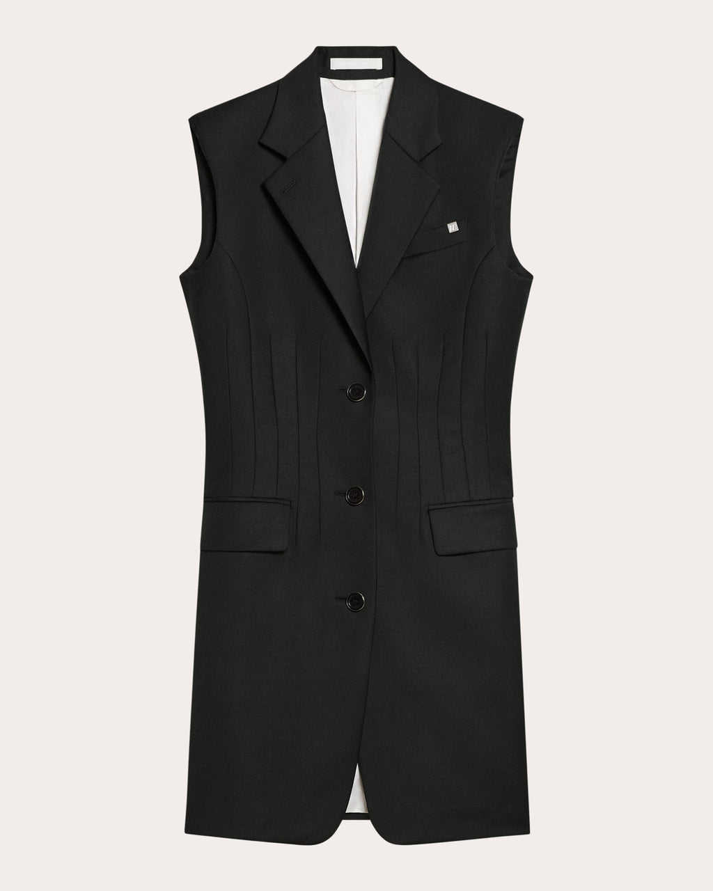 Sculpted Wool-Twill Blazer Mini Dress