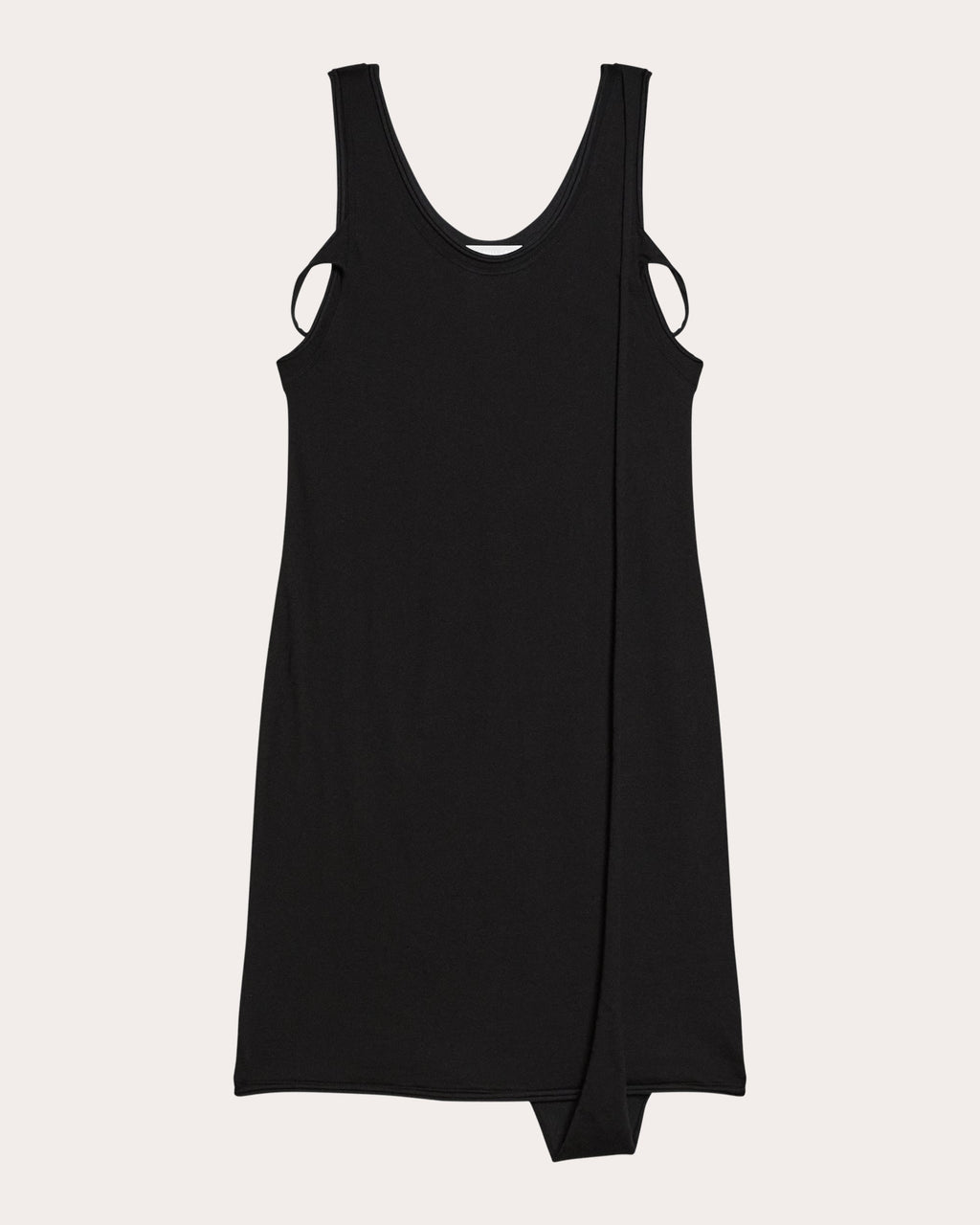 Layered Stretch Cotton Mini Dress