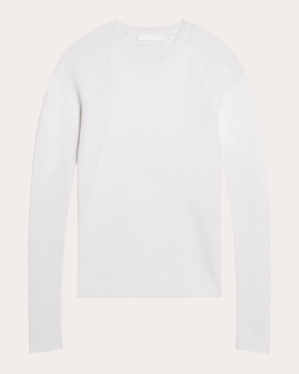 Mesh-Paneled Knit Top