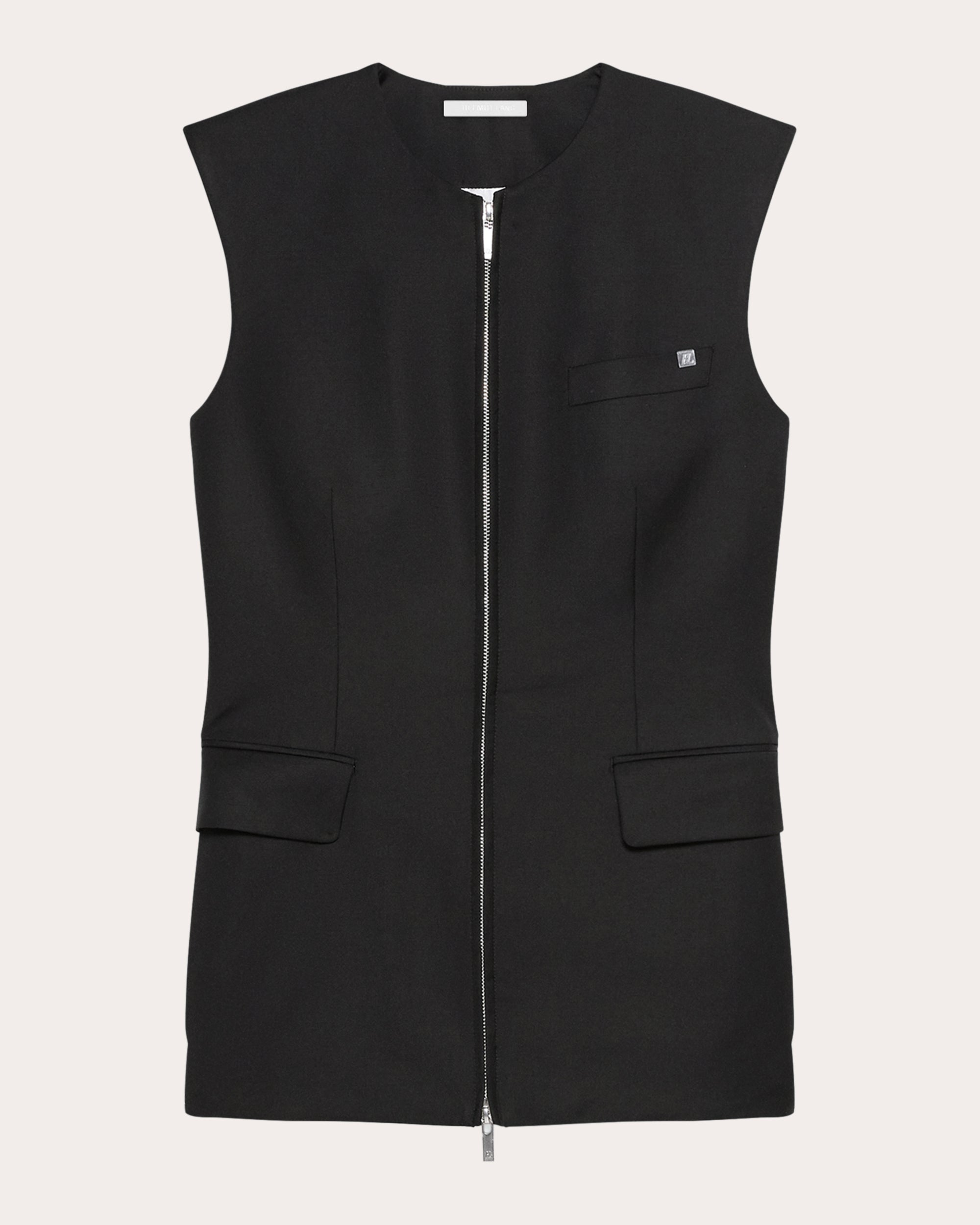 Zip Front Wool Vest