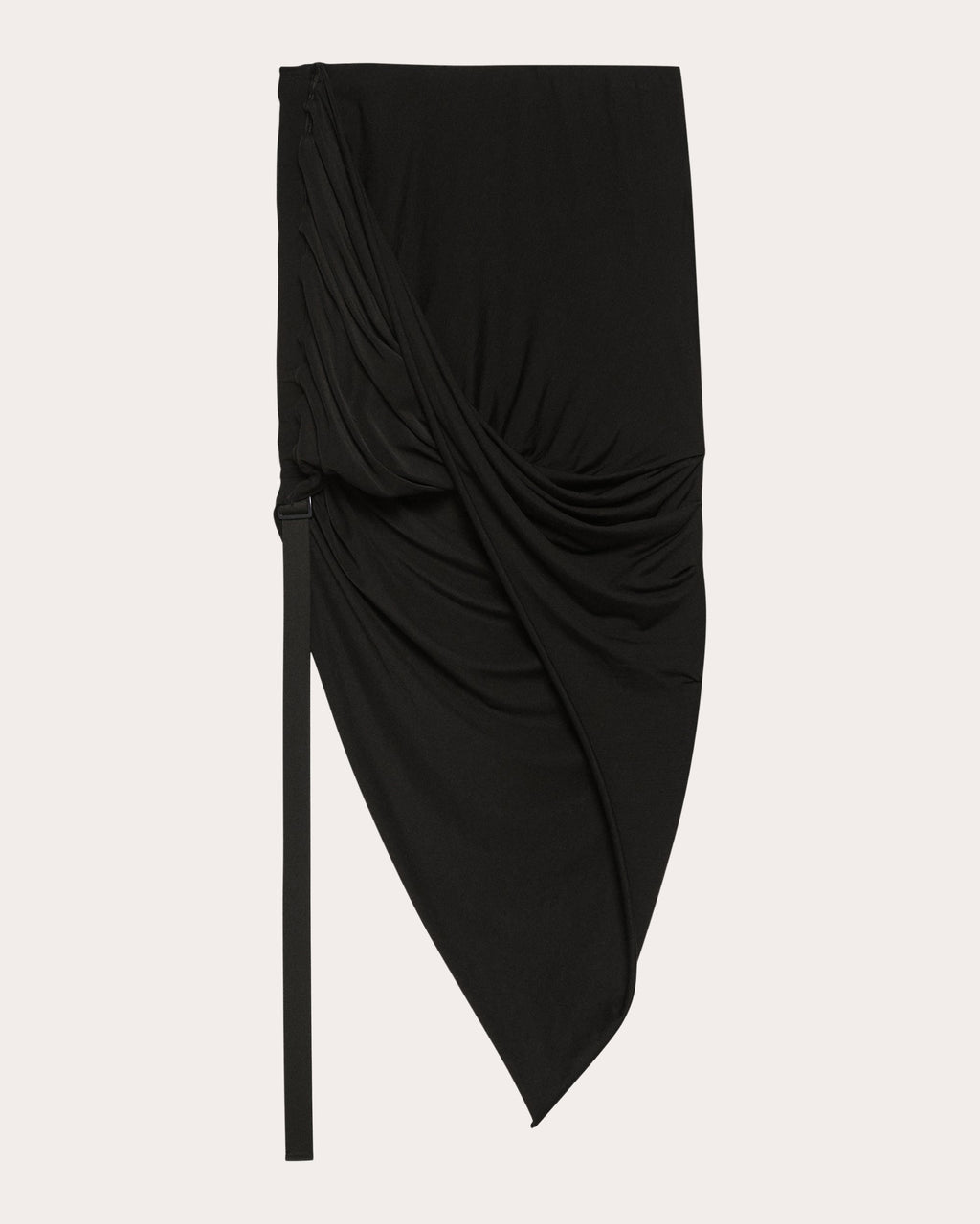 Wind Asymmetric Ruched Jersey Skirt