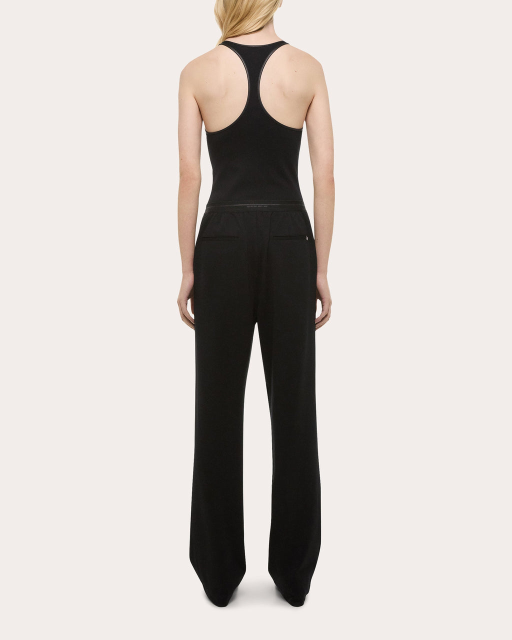 Zip Front Faux Leather Racerback Bodysuit
