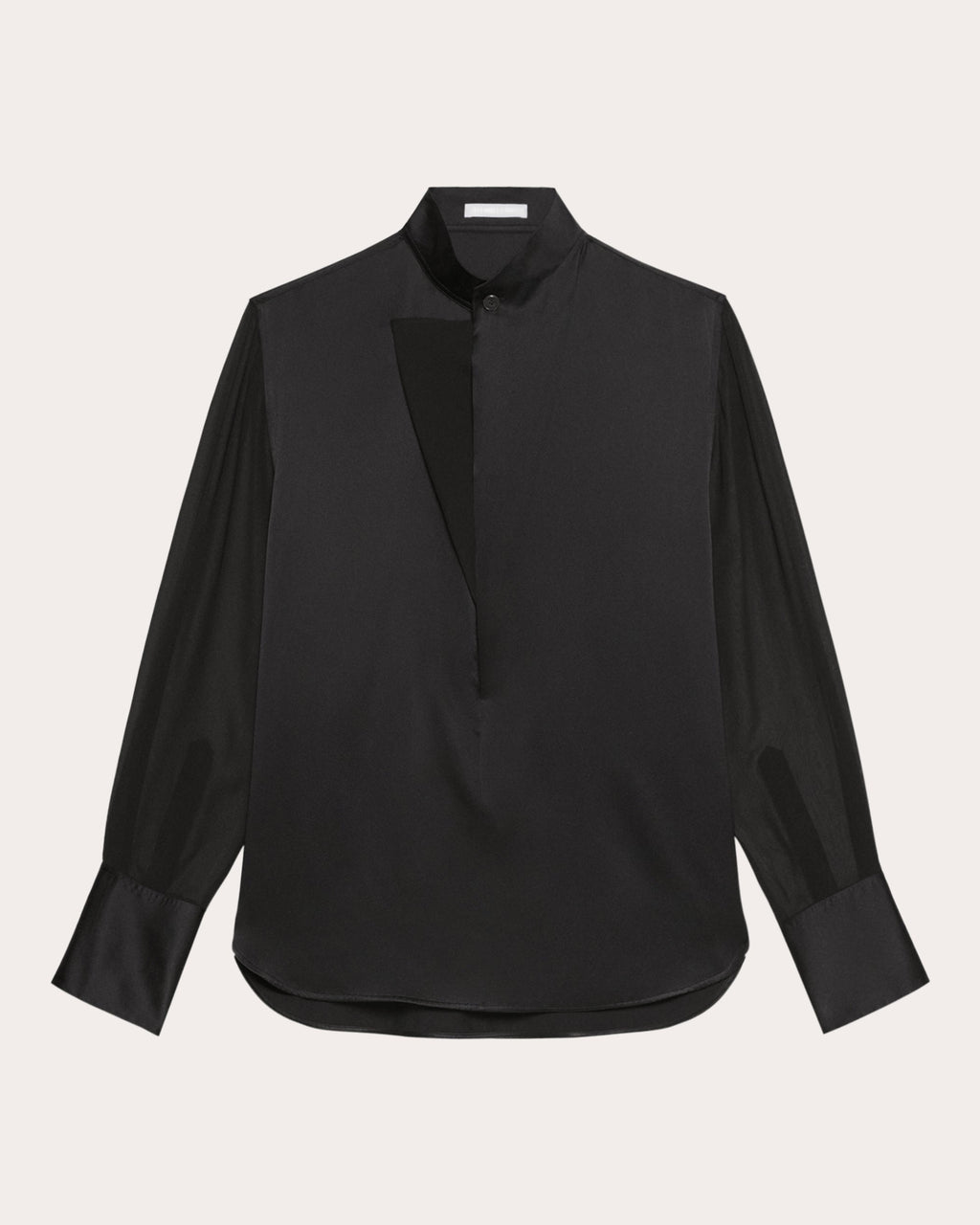 Silk Satin and Chiffon Blouse