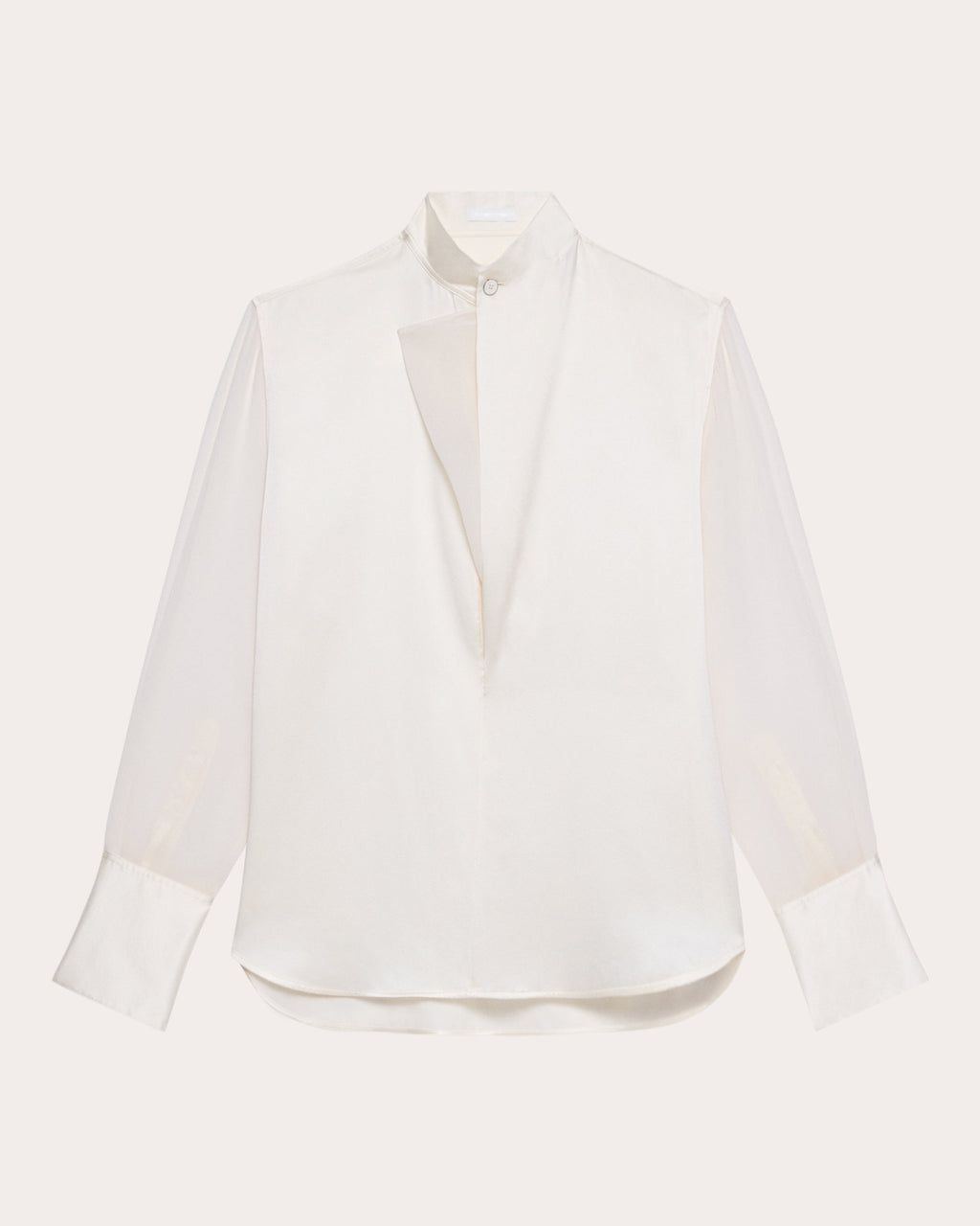Silk Satin and Chiffon Blouse