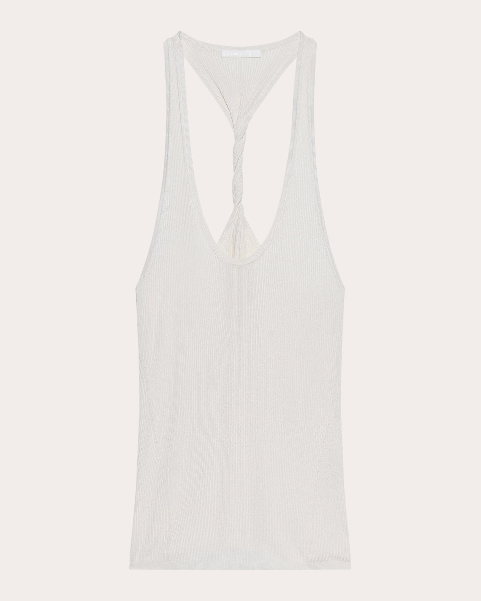 Twisted Rib Knit Racerback Tank Top