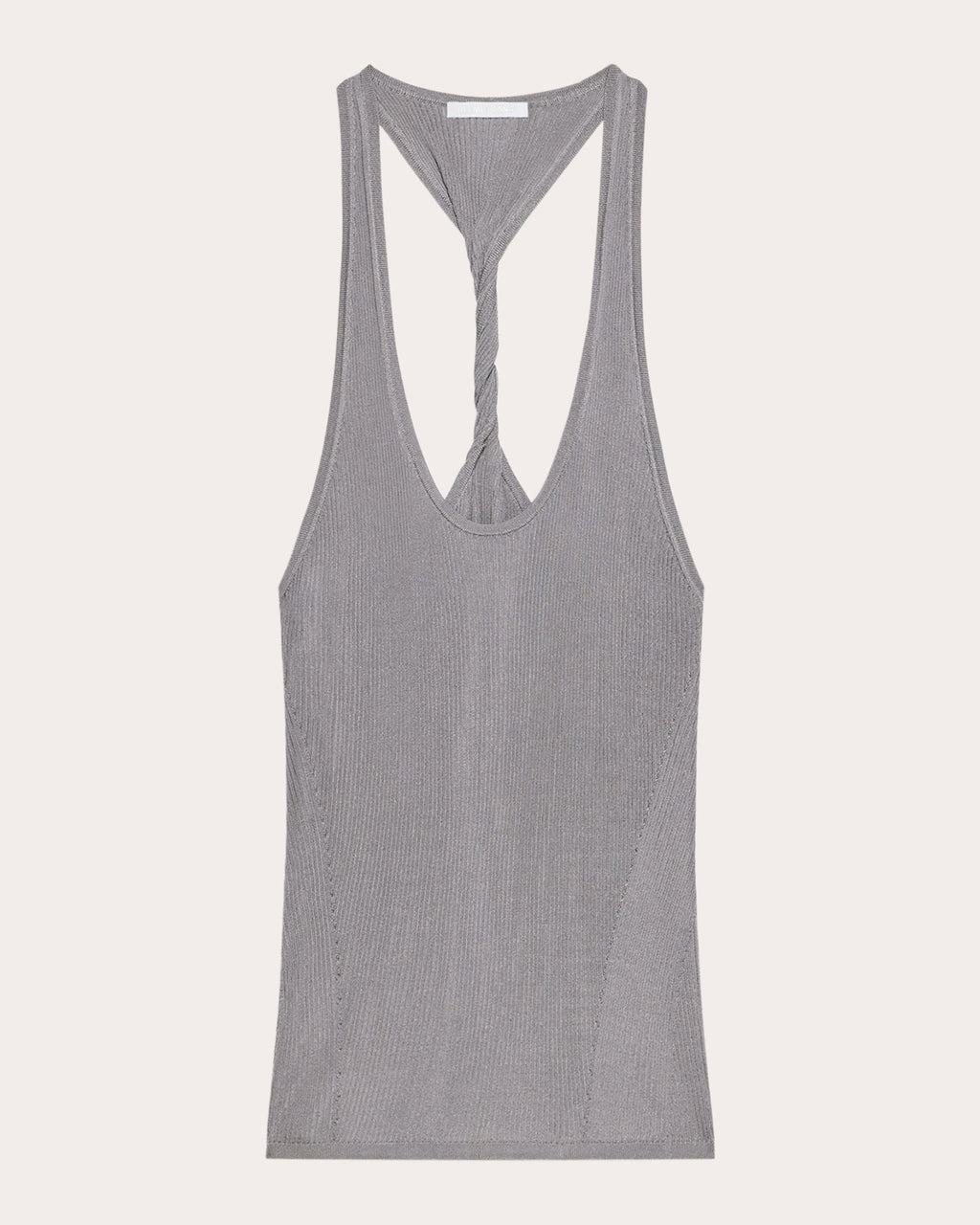 Twisted Rib Knit Racerback Tank Top