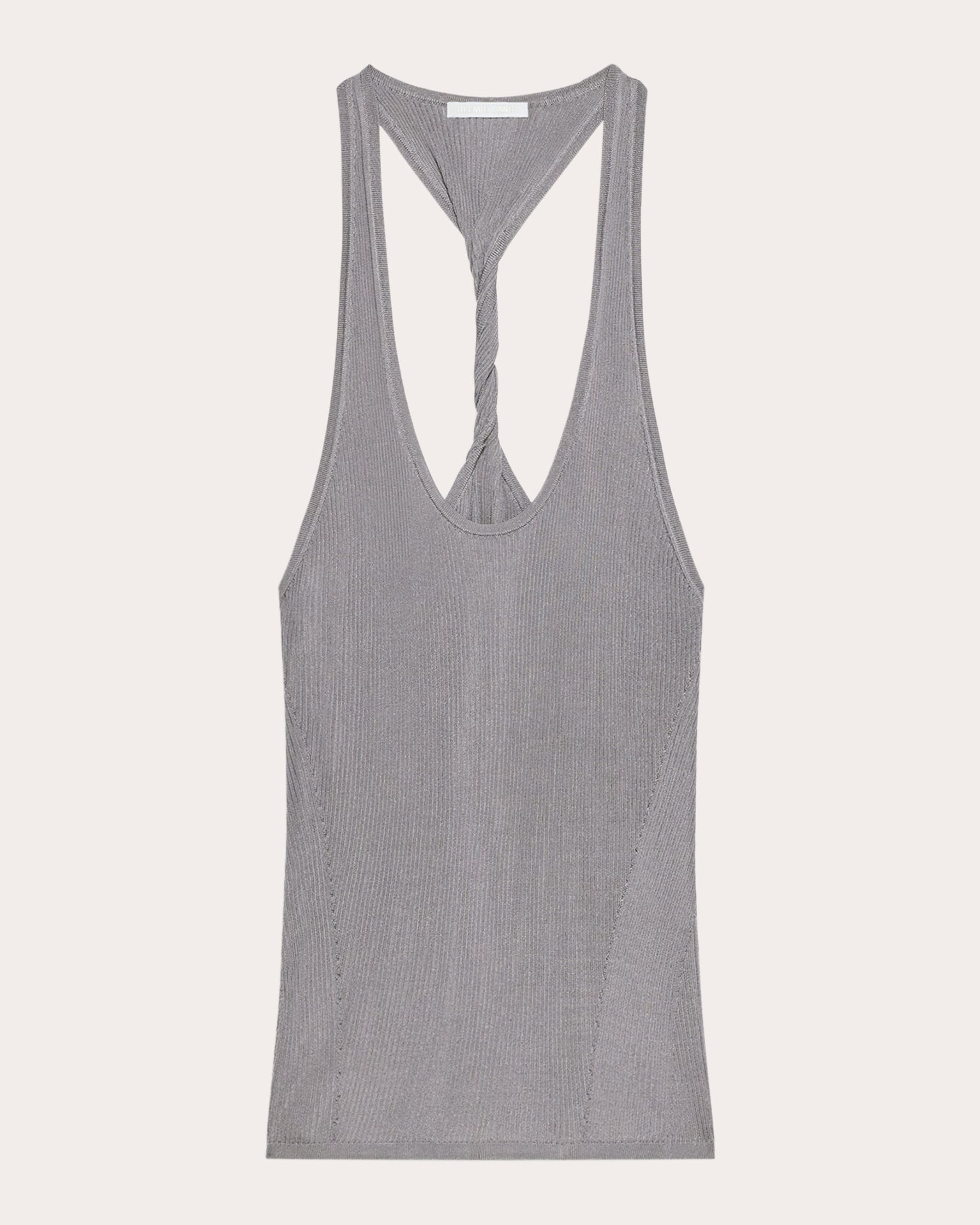 Twisted Rib Knit Racerback Tank Top