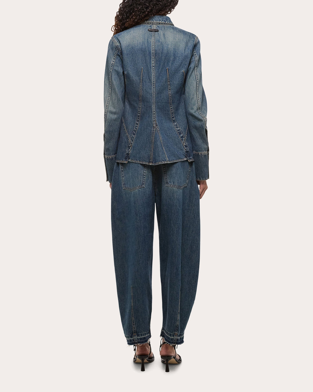 Apex Denim Bustier Shirt