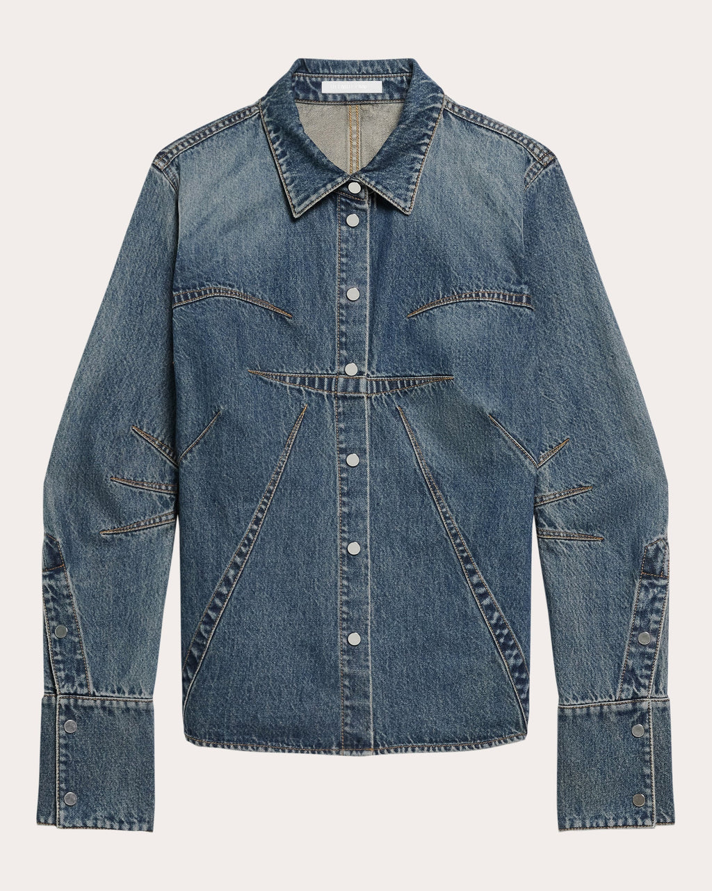 Apex Denim Bustier Shirt
