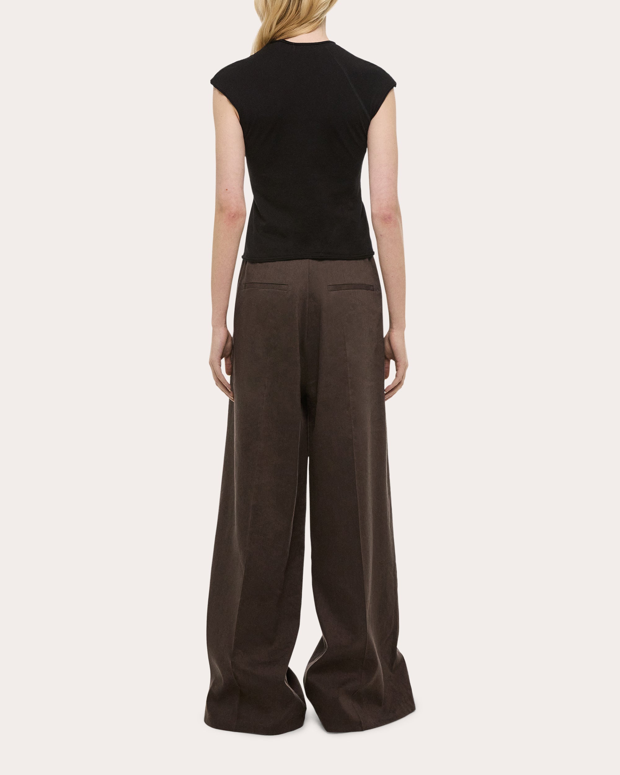 Twisted Cropped Cotton Jersey Top