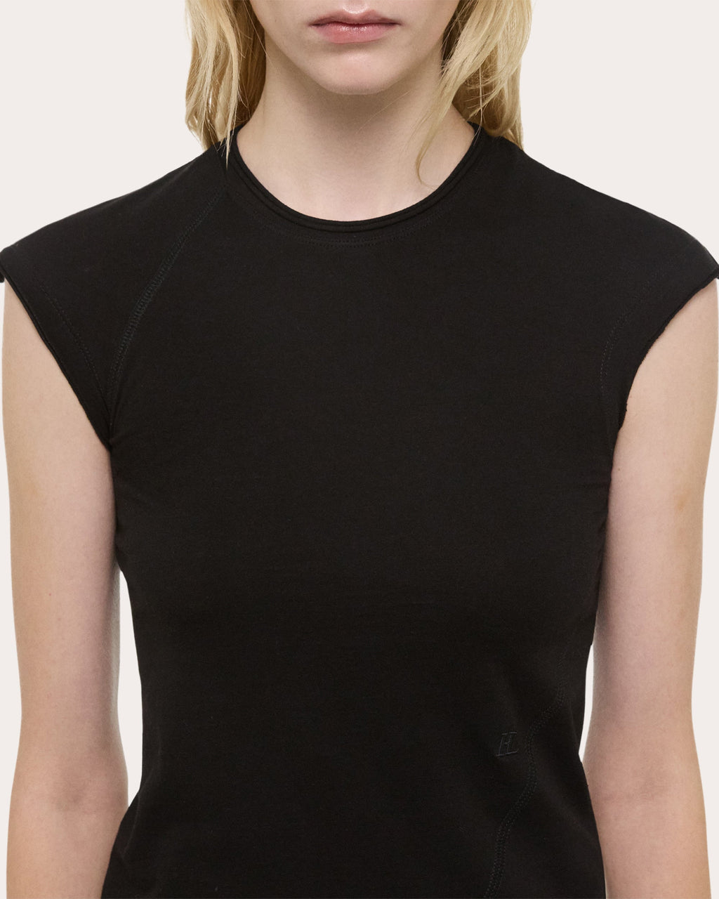 Twisted Cropped Cotton Jersey Top