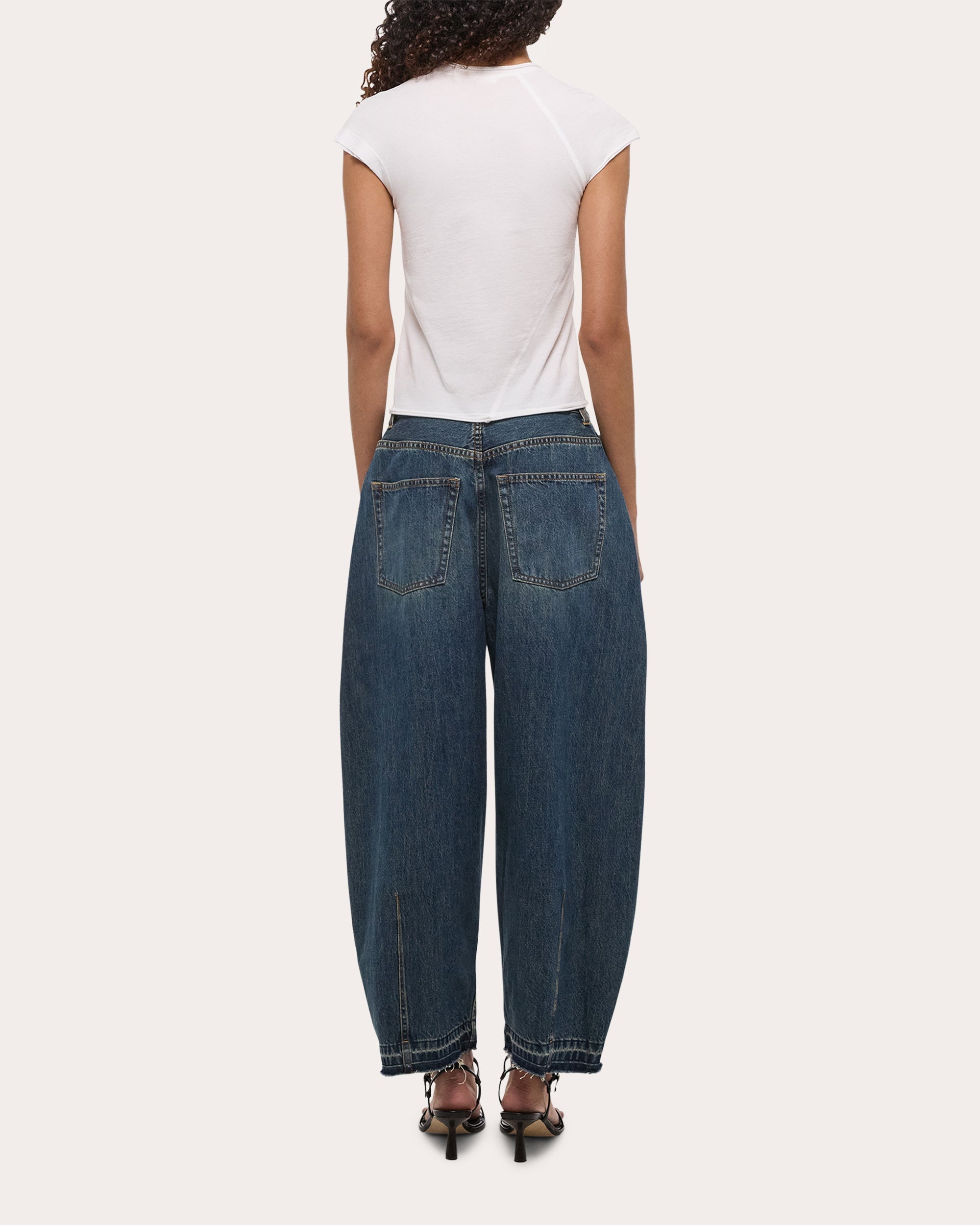 Twisted Cropped Cotton Jersey Top