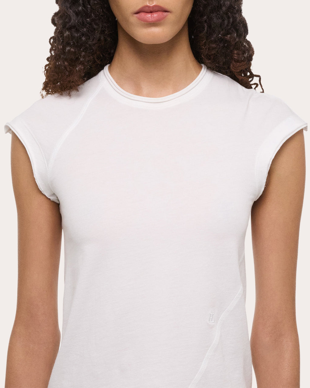 Twisted Cropped Cotton Jersey Top