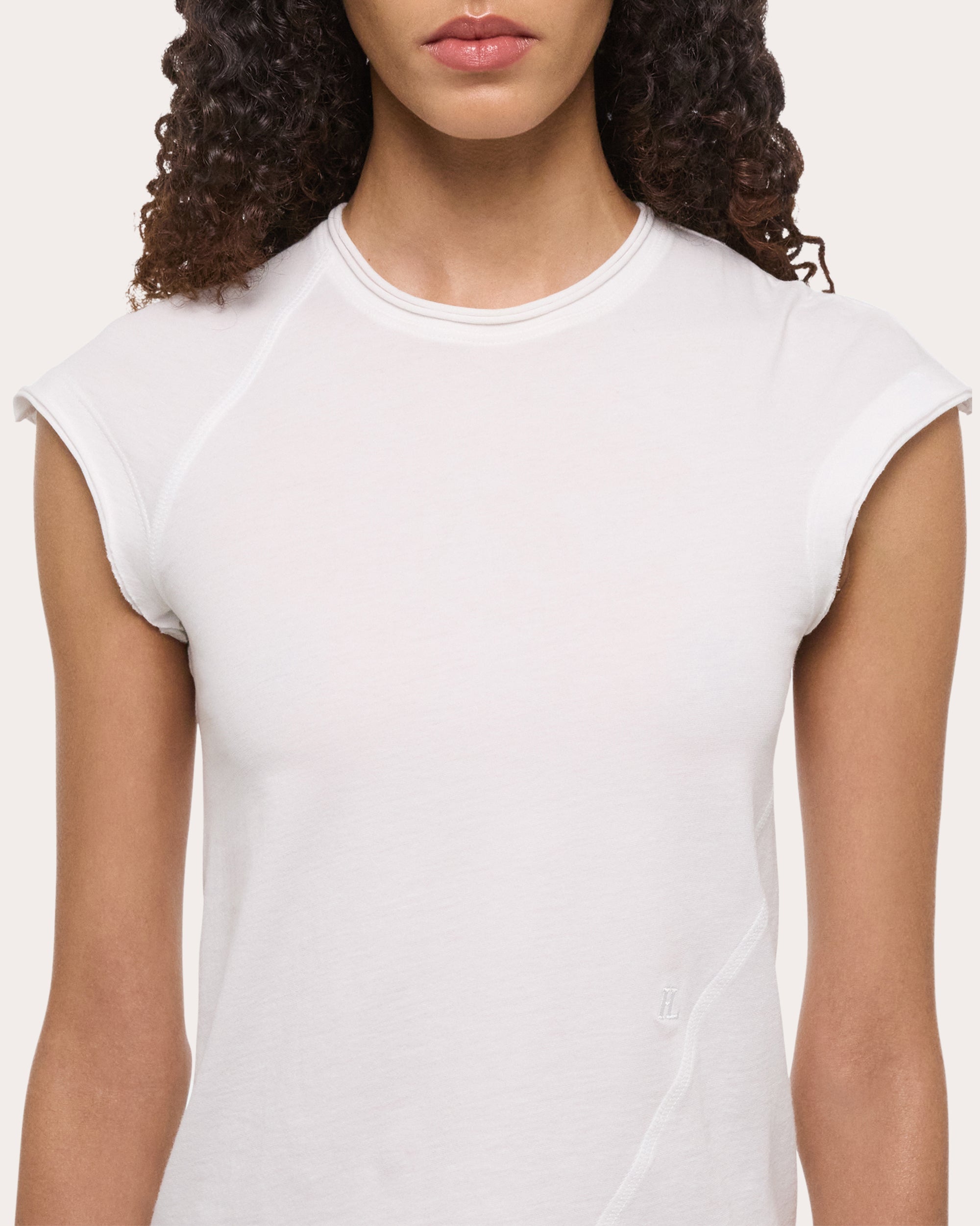 Twisted Cropped Cotton Jersey Top