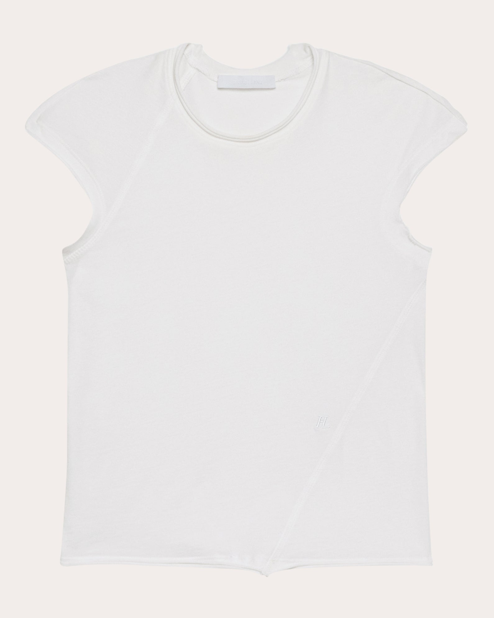 Twisted Cropped Cotton Jersey Top