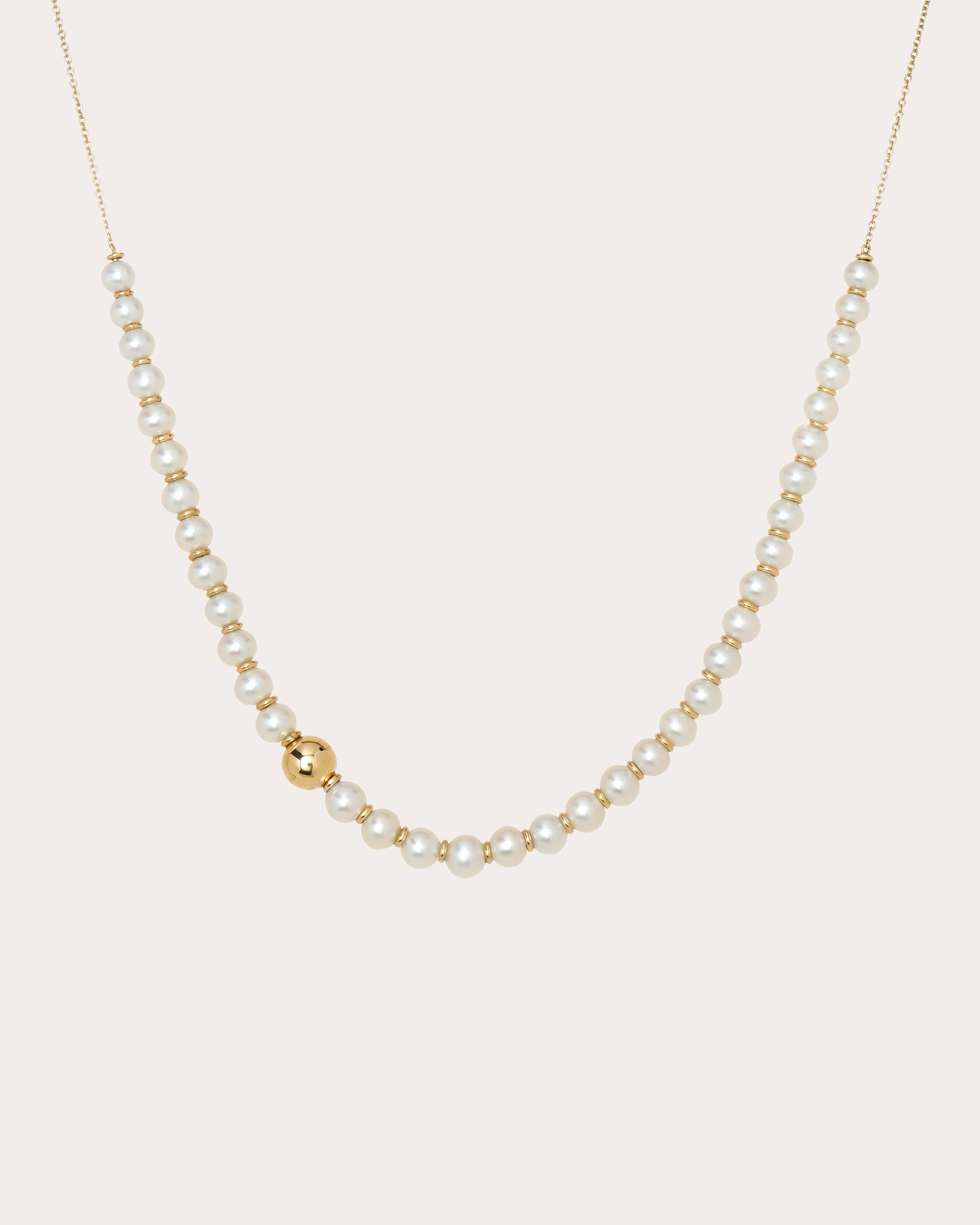 Soleil 18K Gold Pearl Necklace