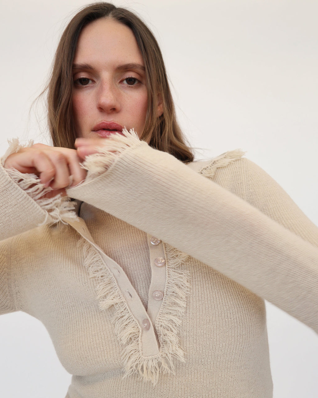 Dreele Fringed Wool-Blend Sweater