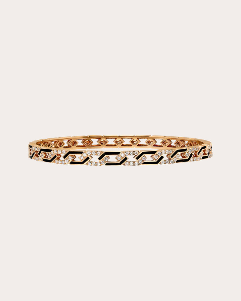 Rebel 18K Gold Enamel and Diamond Bracelet