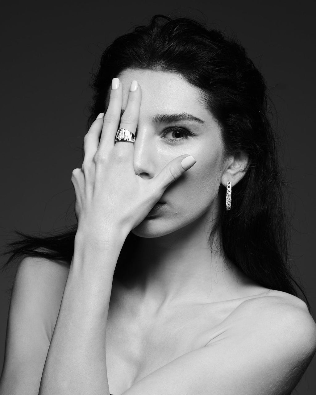 Rebel 18K Gold Diamond Hoop Earrings