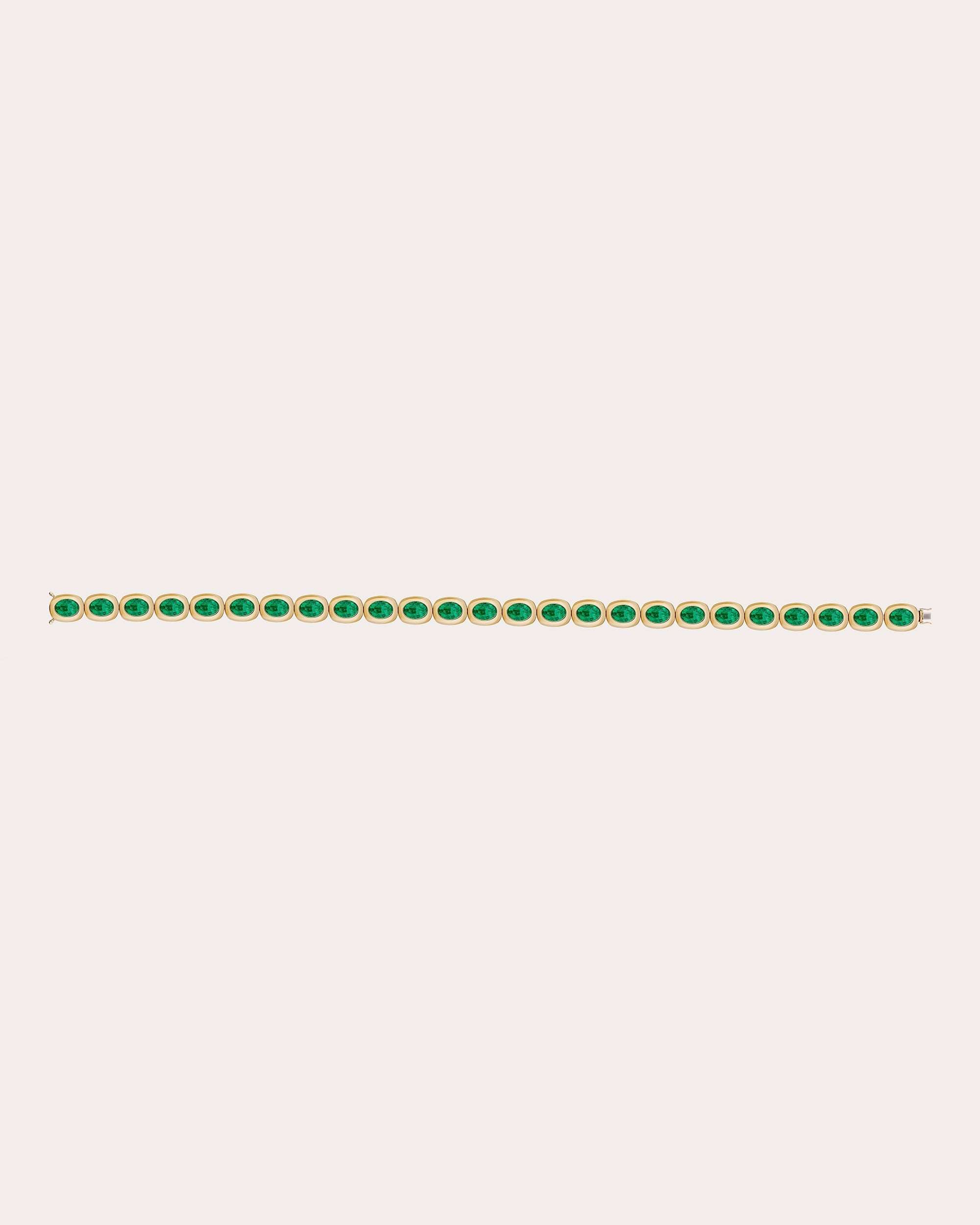 18K Gold Emerald Bracelet