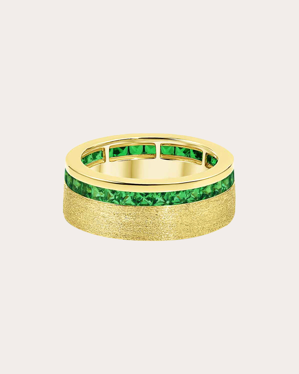 Solara 18K Gold Tsavorite Band Ring