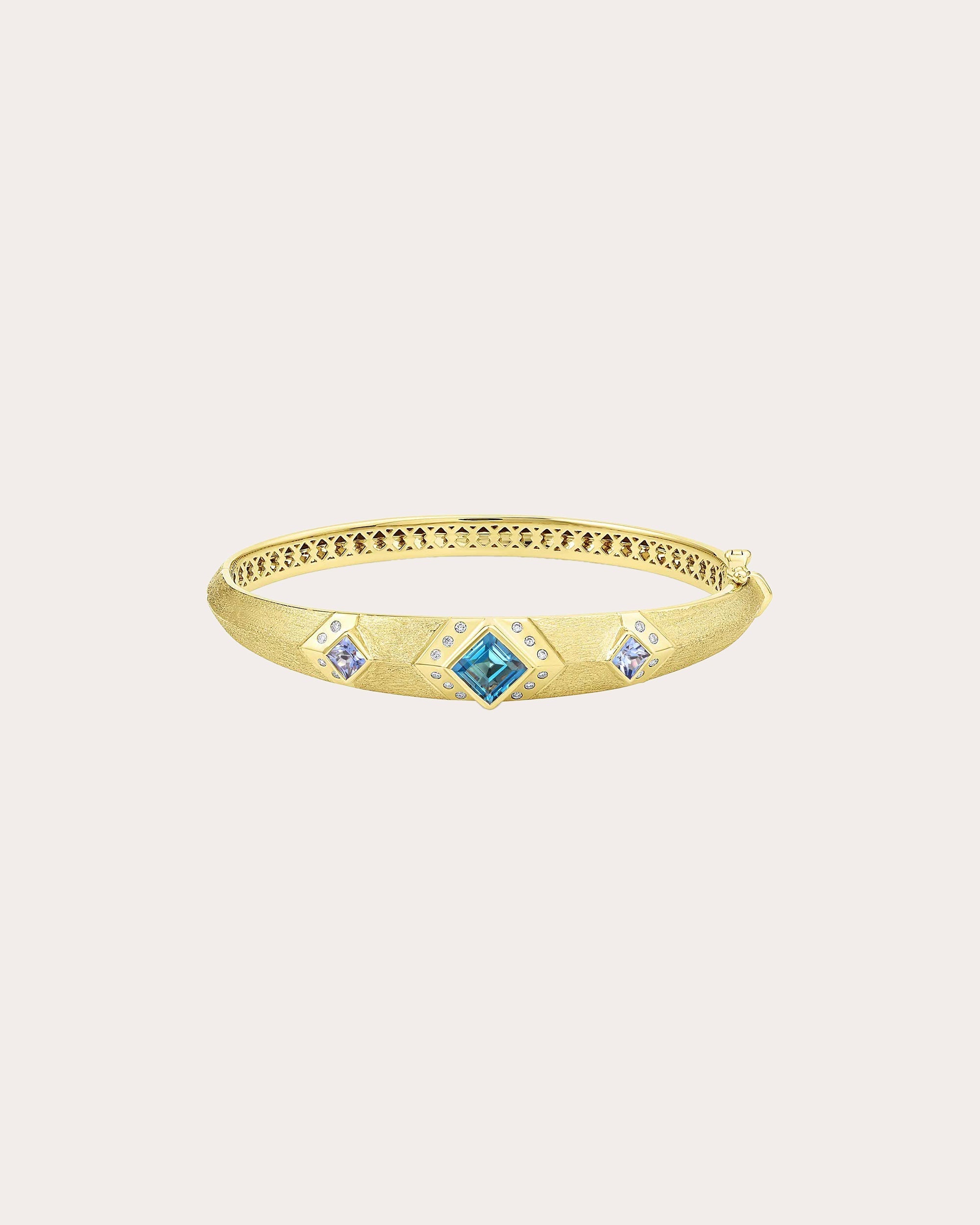 Stardust 18K Gold Topaz Sapphire and Diamond Bracelet
