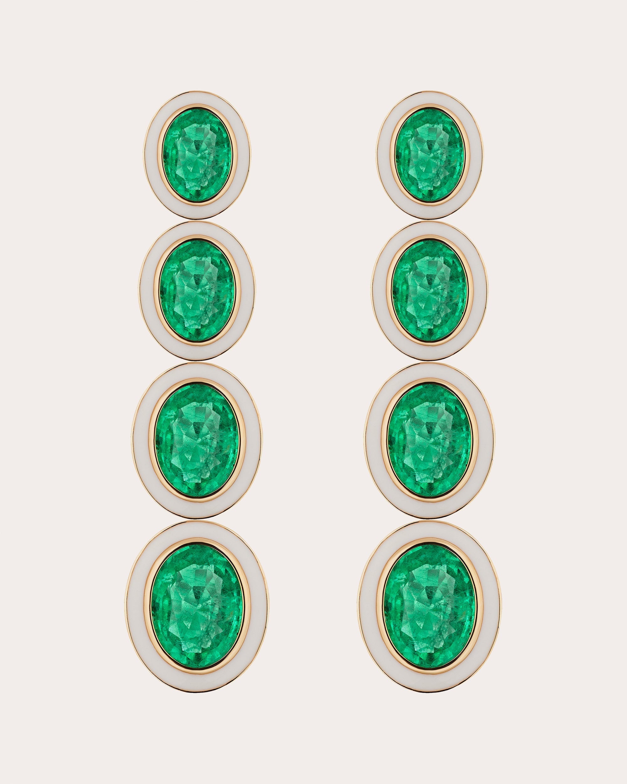 Limited Edition 18K Gold Emerald Earrings