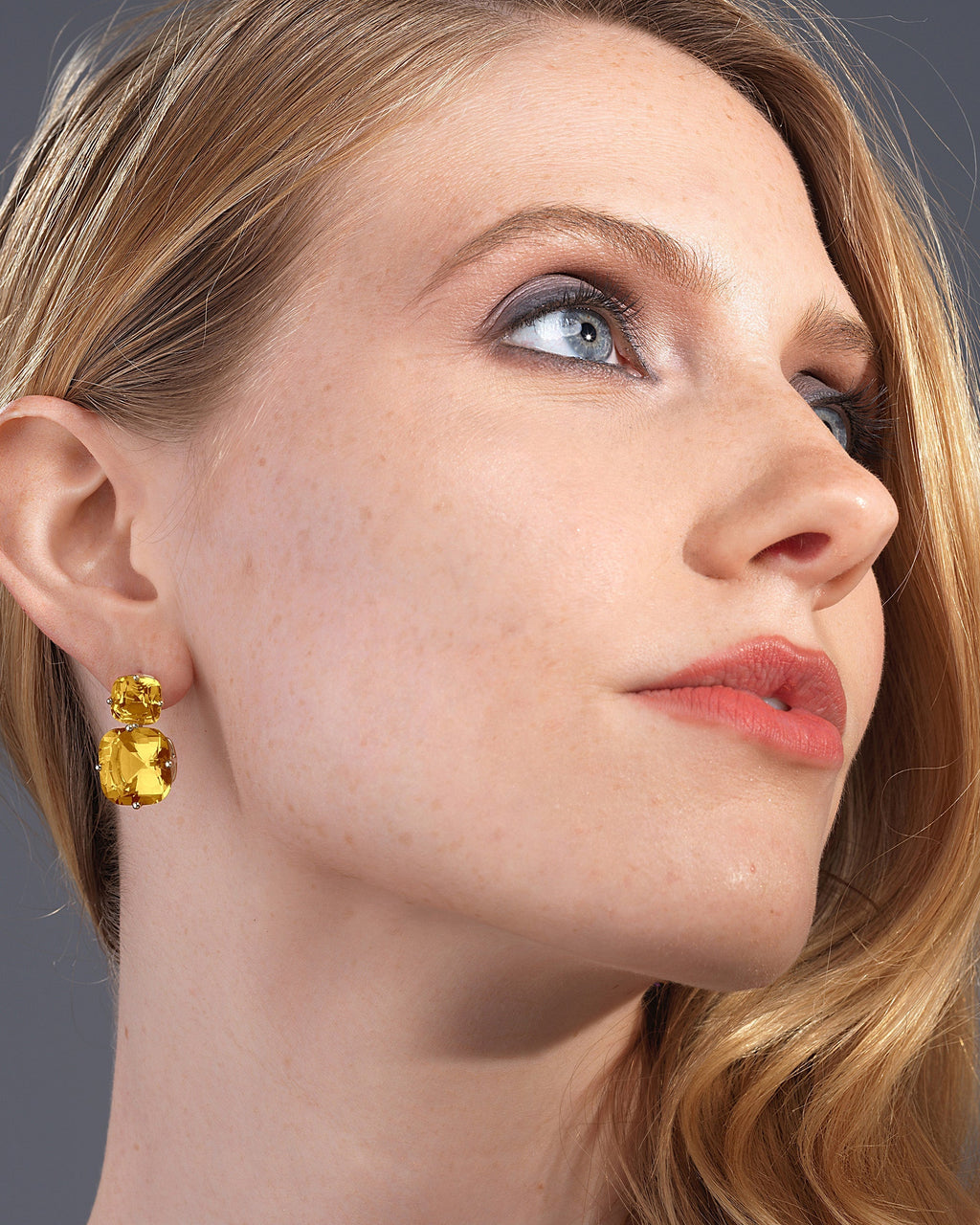 Gossip 18K Gold Citrine Double-Drop Earrings