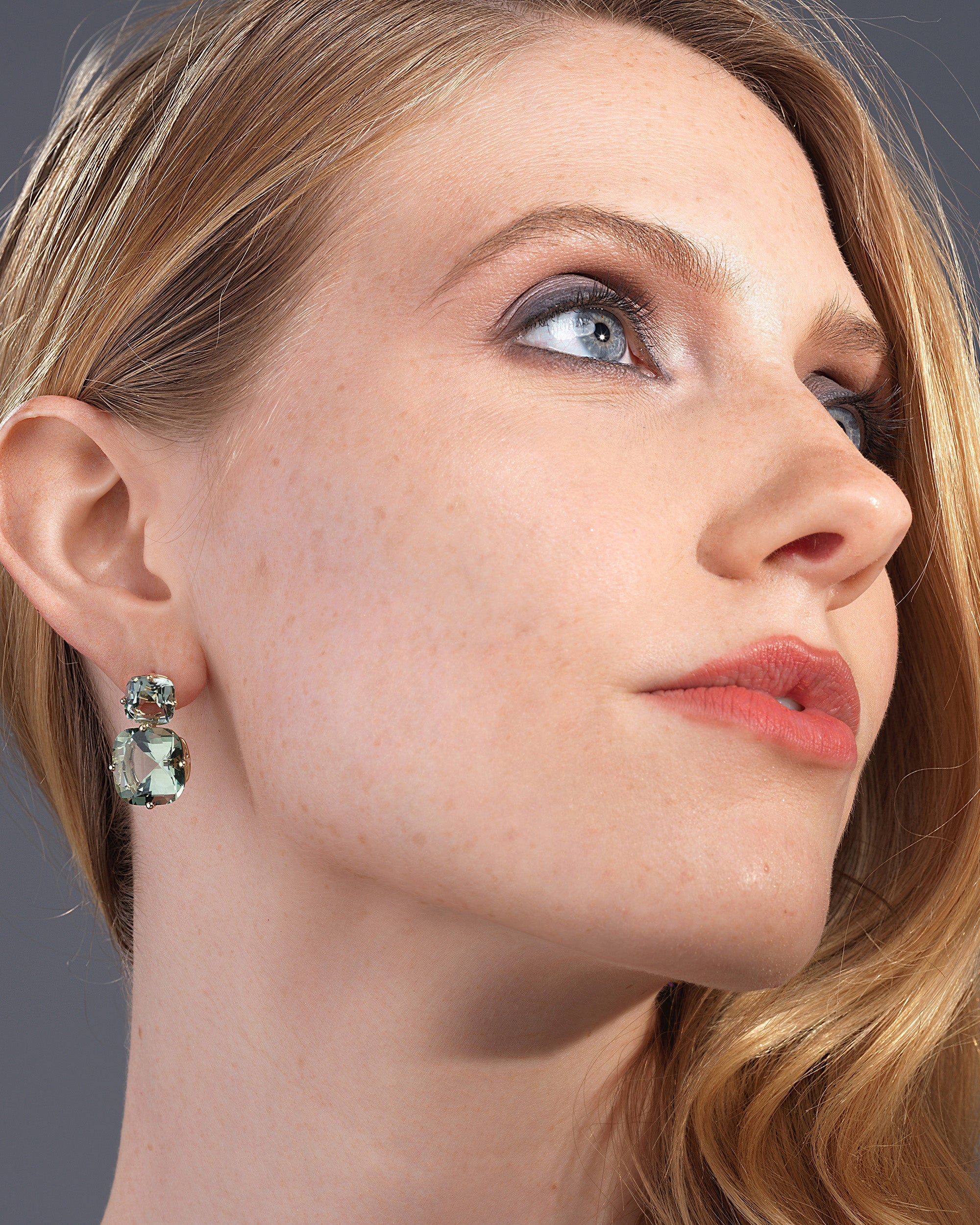 Gossip 18K Gold Prasiolite Double-Drop Earrings