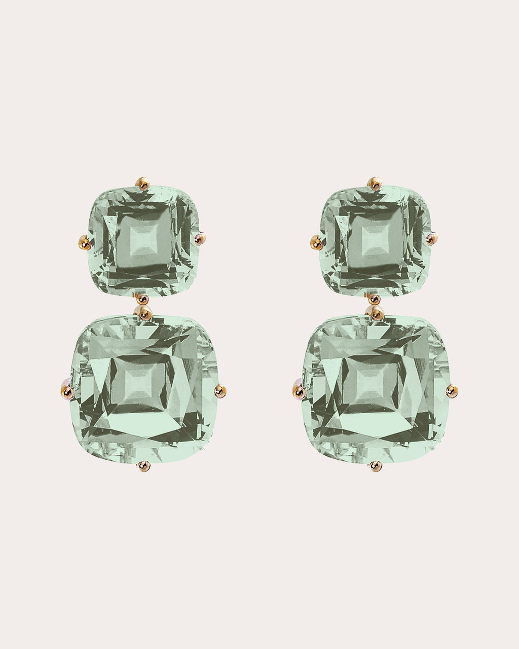 Gossip 18K Gold Prasiolite Double-Drop Earrings