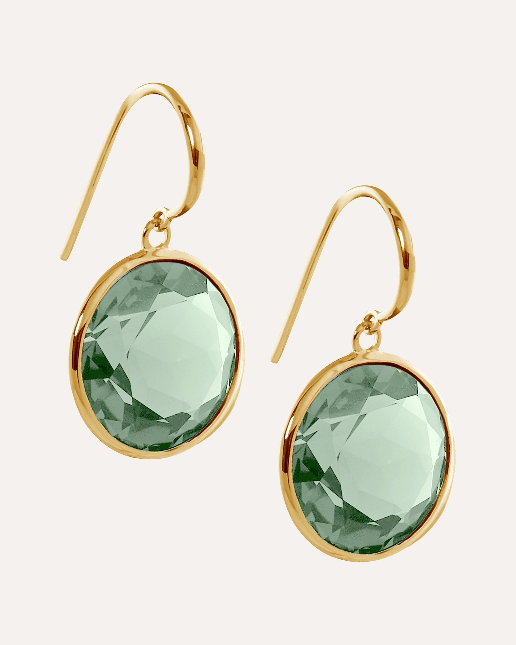 Gossip 18K Gold Prasiolite Earrings