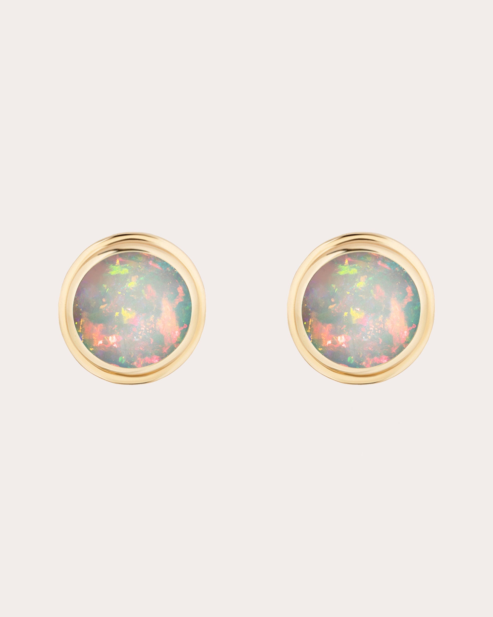 Limited Edition 18K Gold Opal Stud Earrings