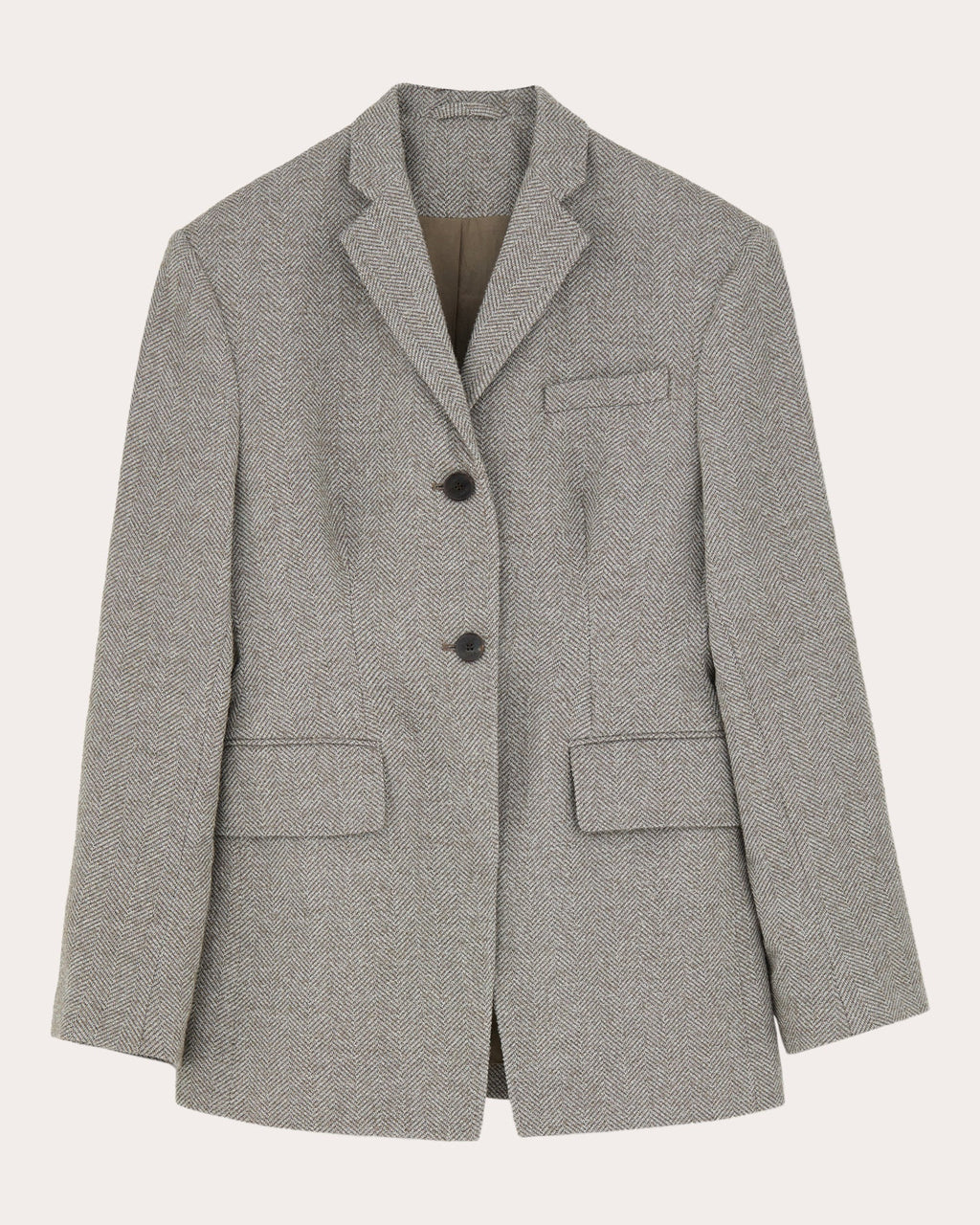 Joam Herringbone Wool-Blend Blazer
