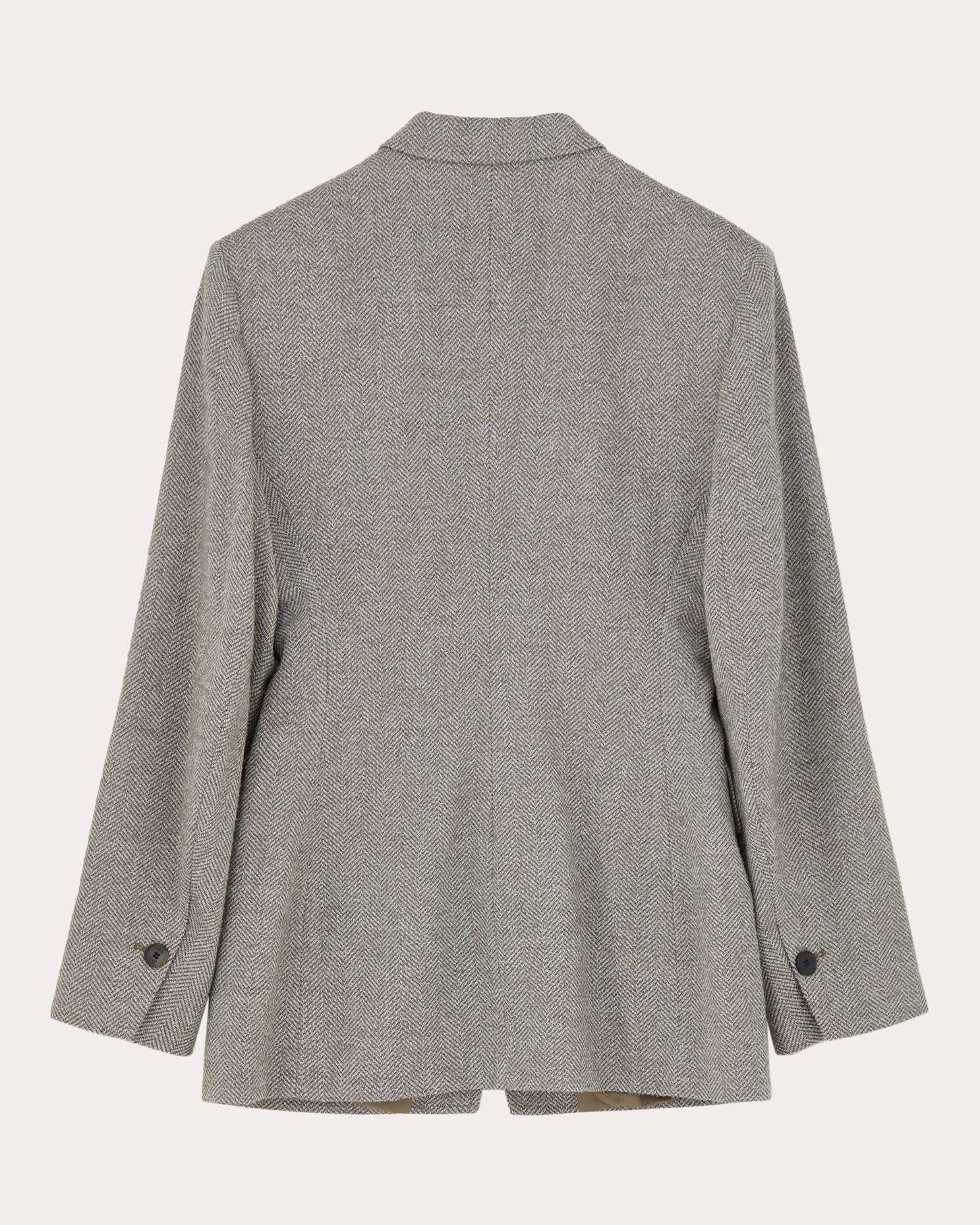 Joam Herringbone Wool-Blend Blazer
