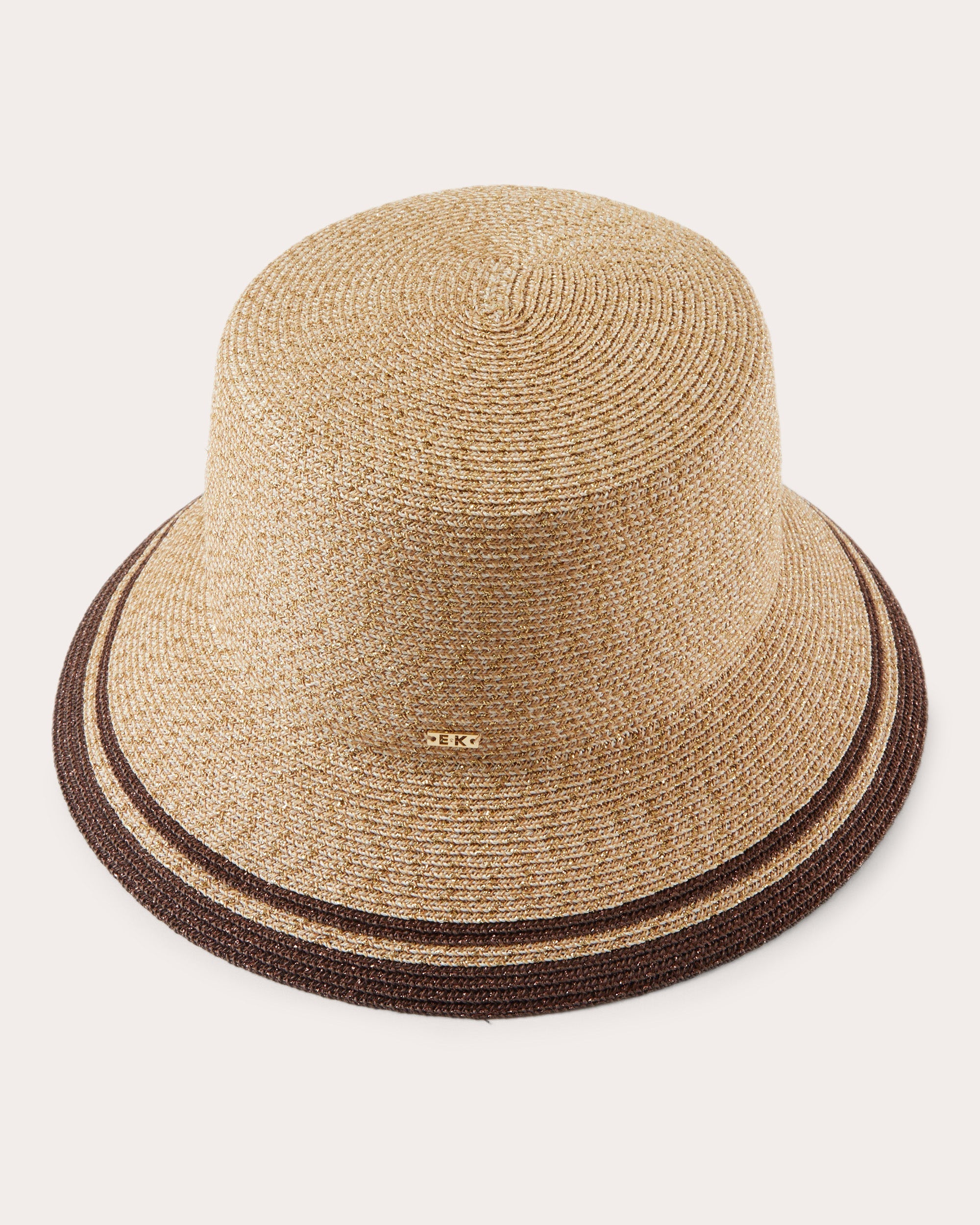 Jonah Stripe-Trimmed Woven Toyo Bucket Hat