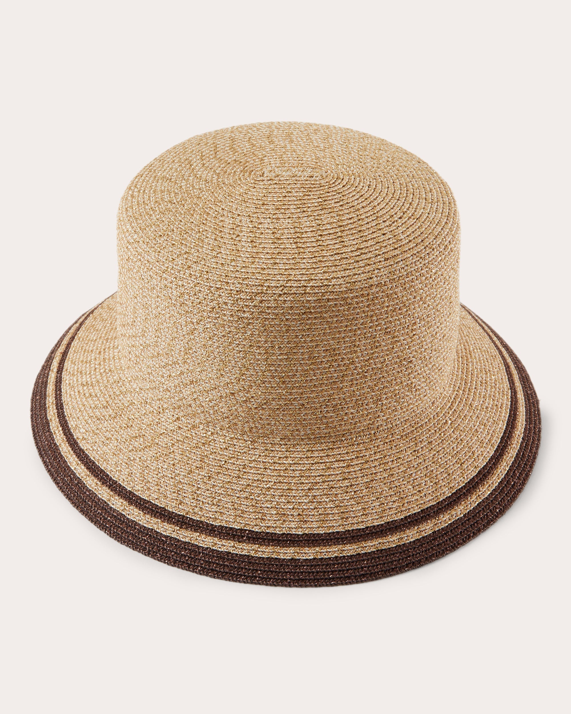 Jonah Stripe-Trimmed Woven Toyo Bucket Hat