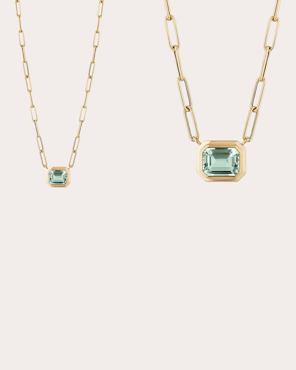 Manhattan 18K Gold Prasiolite Pendant Necklace