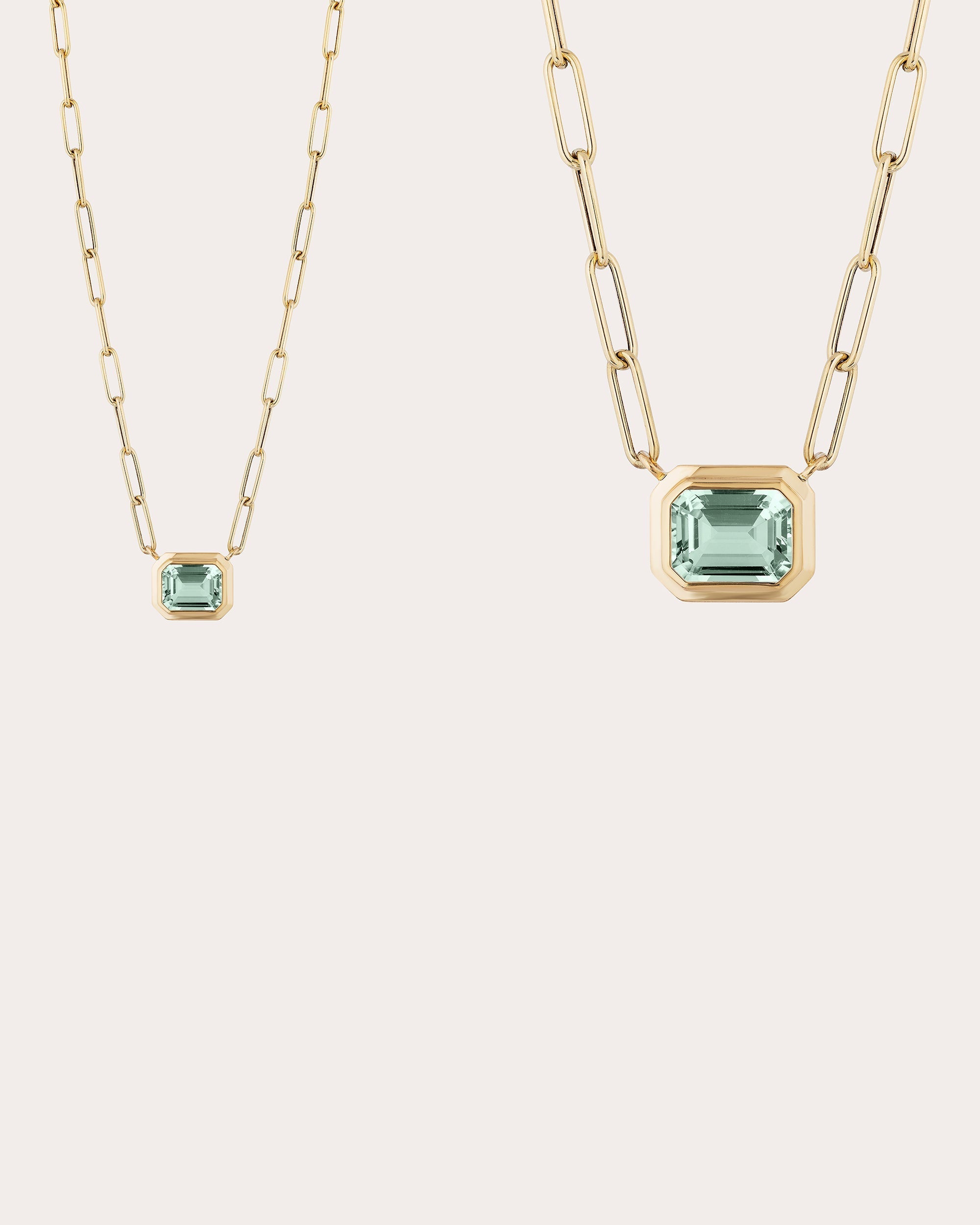 Manhattan 18K Gold Prasiolite Pendant Necklace