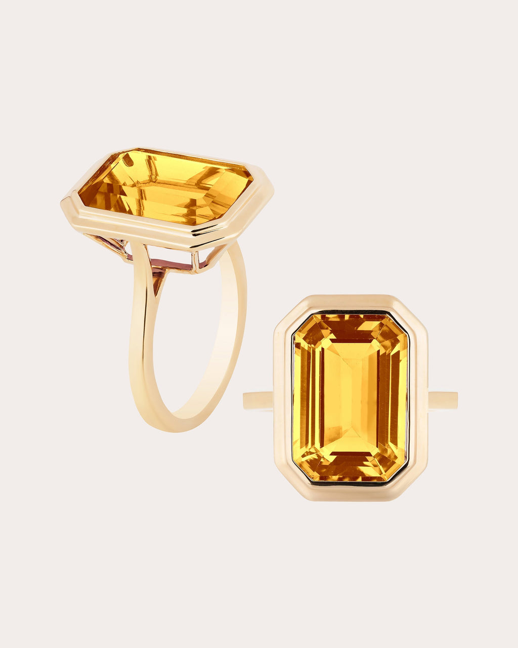 Manhattan 18K Gold Citrine Ring